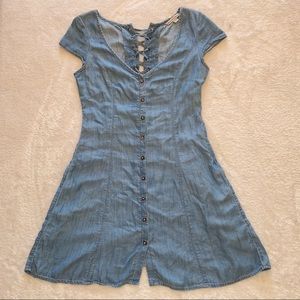 American Eagle blue denim dress